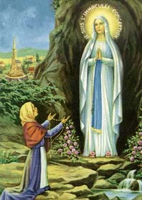 Poesía solidaria: «Lourdes: La Virgen en la gruta»