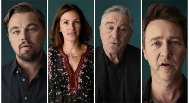 Para las próximas elecciones en Estados Unidos DiCaprio, Roberts y De Niro buscan el voto «millennial»
