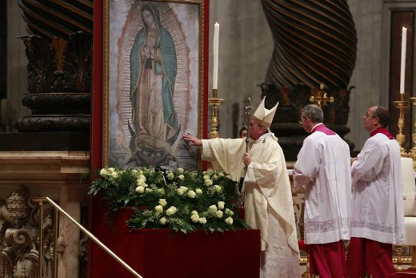 Cinco frases del Papa Francisco sobre la Virgen de Guadalupe