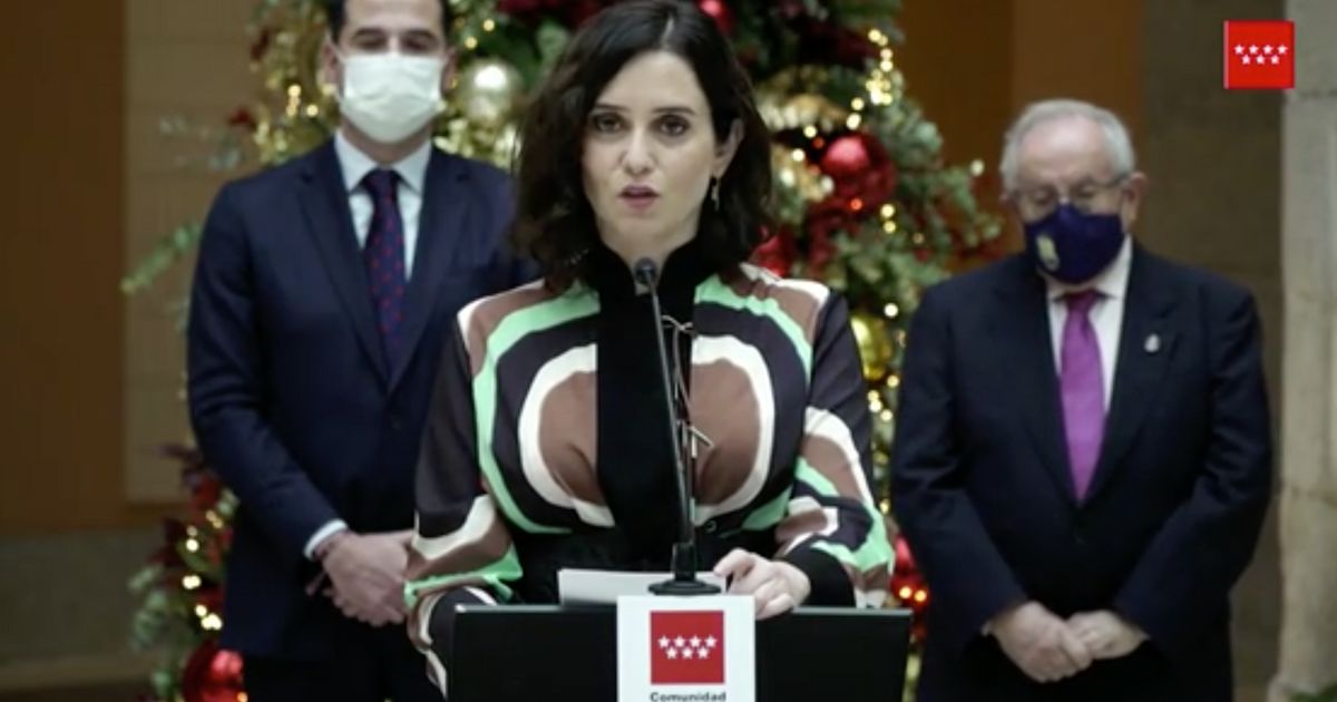 Bonito discurso navideño de Isabel Ayuso
